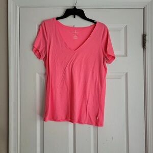 Women's Pink V-Neck T-Shirt